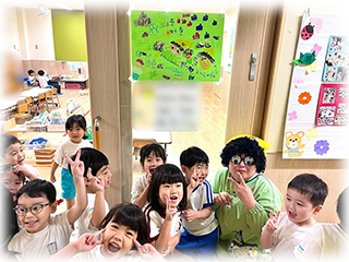 【ぶどう狩りごっこ】に参加しました🍇　～朝和保育園～
