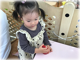 りんご組さんのお風呂ごっこ　～宮古保育園～